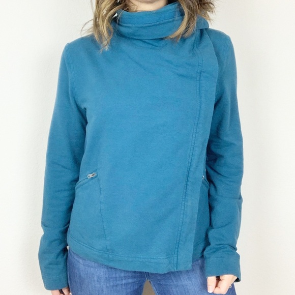 Athleta Sweaters - Athleta cowl neck zippered sweatshirt jacket g4